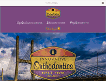 Tablet Screenshot of innovativeorthodontics.com